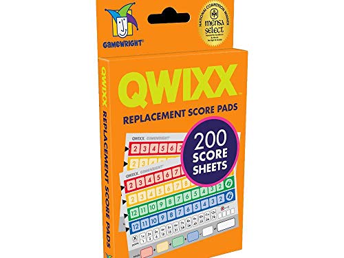 Book Cover Qwixx, Replacement Score Cards Action Game