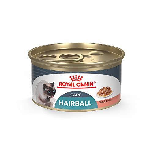 Book Cover Royal Canin Hairball Care Thin Slices in Gravy Wet Cat Food, 3 oz can