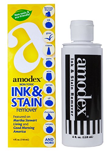 Book Cover Amodex Ink & Stain Remover 4-oz bottle, 4 Packs