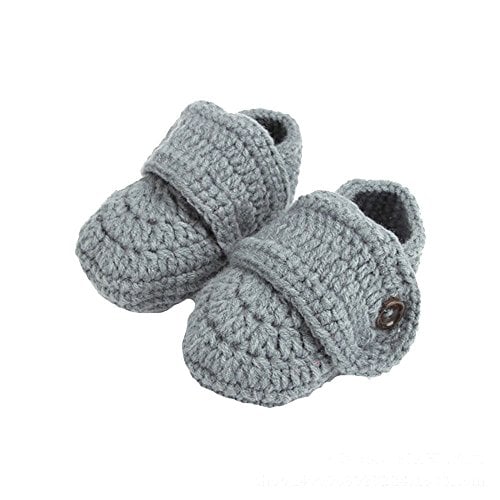 Book Cover CreazyDog® Soft Handmade Knit Sock Infant Shoes Casual Baby Prewalker (B)