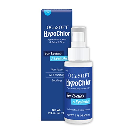 Book Cover OCuSOFT Hypochlor Hypochlorous Acid Solution Spray 0.02% 59 Milliters, Eyelid Spray for Irritated Eyelids