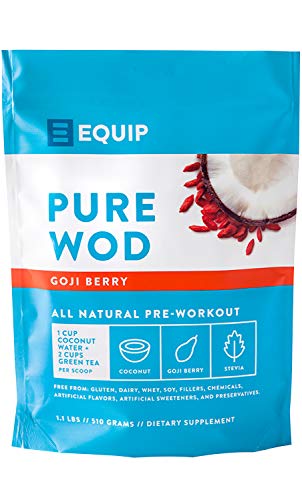 Book Cover pureWOD PRE - Naturally Formulated Pre Workout Supplement, Natural Light Taste, Smooth Clean Energy, Paleo and Vegan Approved