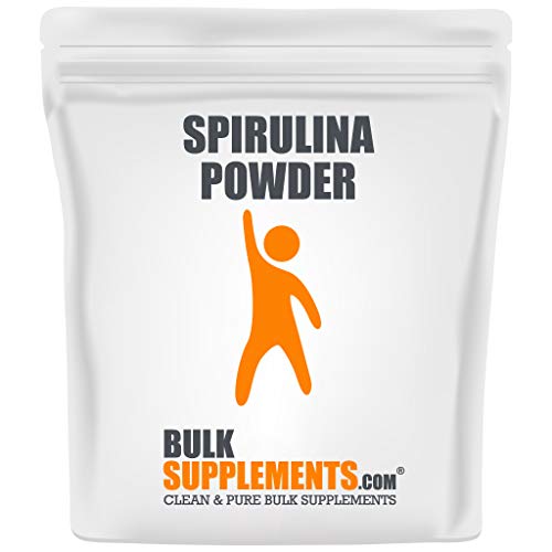 Book Cover BulkSupplements.com Natural Spirulina Powder - Green Superfood Powder - Chlorella Spirulina Green Powder - Powdered Greens - Chlorella Powder - Green Supplements Powder (1 Kilogram - 2.2 lbs)