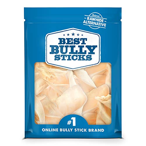 Book Cover Best Bully Sticks Prime Thick-Cut Cow Ear Dog Chews (12 Pack) Sourced from All Natural, Free Range Grass Fed Cattle with No Hormones, Additives or Chemicals - Hand-Inspected and USDA/FDA Approved