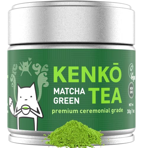 Book Cover KENKO - Ceremonial Grade Matcha Green Tea Powder - 1st Harvest - Special Drinking Blend for Top Flavor - Best Tasting Premium Matcha Tea Powder - Japanese -30g [1oz]