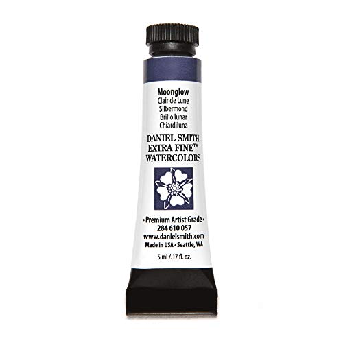 Book Cover DANIEL SMITH 284610057 Extra Fine Watercolors Tube, 5ml, Moonglow, 0.17 Fl Oz (Pack of 1)