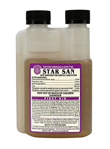 Book Cover Five Star - Star San - 8 Ounce - High Foaming Sanitizer