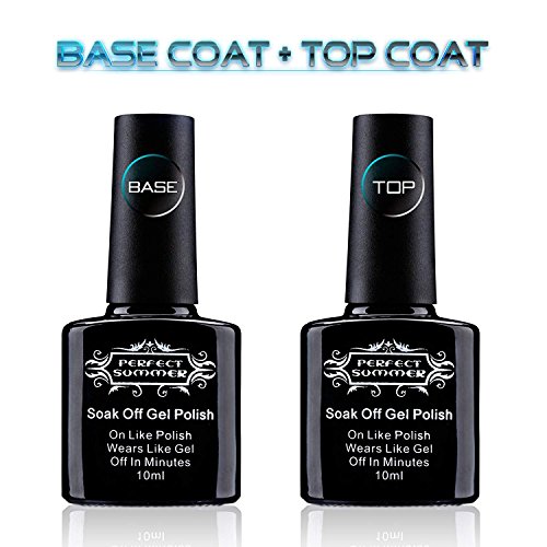 Book Cover Perfect Summer Gel Nail Polish UV Led Light Manicure Nail Art kits 6 Pure Colors + Base Gel+ Top Coat Gift Set #01