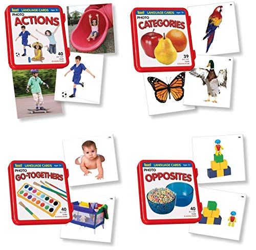 Book Cover Lauri Language Cards Bundle - Actions, Categories, Go-Togethers, Opposites (Set of 4)