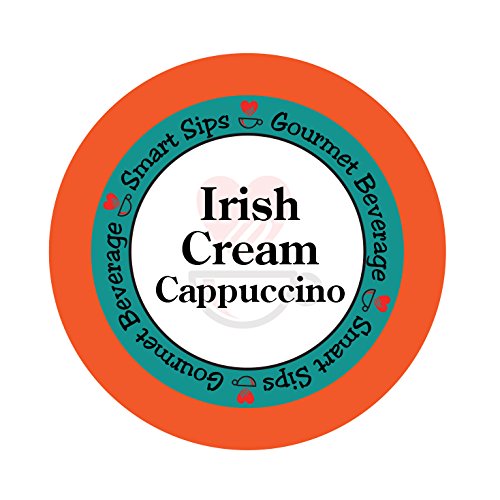 Book Cover Smart Sips, Irish Cream Cappuccino, 24 Count, Compatible With All Keurig K-cup Brewers