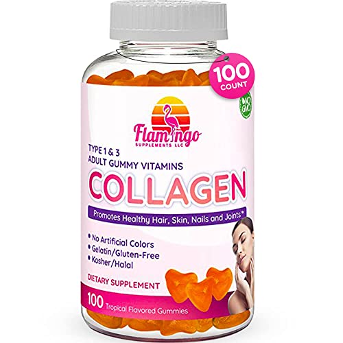 Book Cover Collagen Gummies- Natural Marine Collagen for Women, and Men- Collagen Supplements for Skin Joint, Hair, Nails- Hydrolyzed Type 2 & 1 3- Replace Pills and Powders - No Gelatin, Kosher, Halal- 100 Ct.