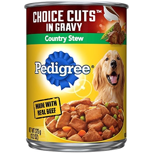 Book Cover Pedigree Choice Cuts In Gravy Canned Wet Dog Food Country Stew, (12) 13.2 Oz. Cans