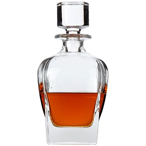 Book Cover Lily's Home Wine, Liquor and Whiskey Decanter with Glass Stopper, Let Your Favorite Vintages Breathe with this Beautifully Stylish and Functional Piece (25 Ounces)