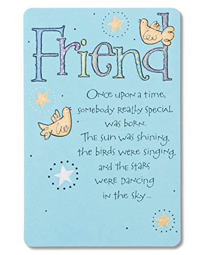 Book Cover American Greetings Bird and Stars Birthday Card for Friend