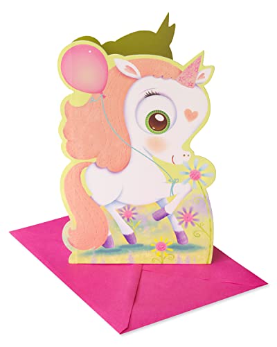 Book Cover American Greetings Birthday Card for Girl (Unicorn)