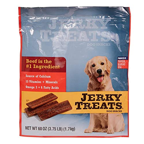 Book Cover Jerky Treats Tender Strips Dog Snacks Beef 60 oz. 3.75 lbs Jerky-hl Jerky-7q (60 Oz)