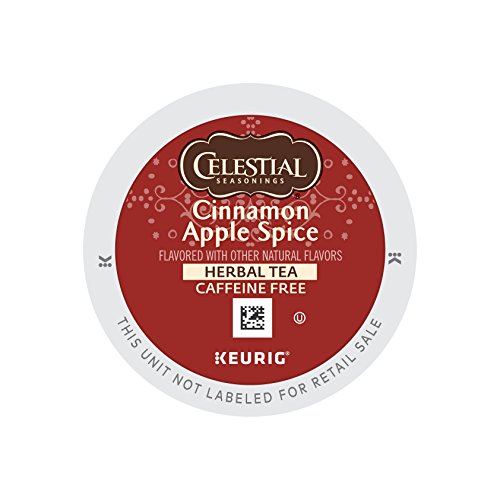 Book Cover Celestial Seasonings Cinnamon Apple Spice, Single Serve Coffee K-Cup Pod, Flavored Coffee, 72