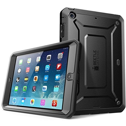 Book Cover SUPCASE [Unicorn Beetle Pro Series] Case Designed for Apple iPad Mini 4 2015/ 2018, Full-body Rugged Hybrid Protective Case with Built-in Screen Protector (Black)