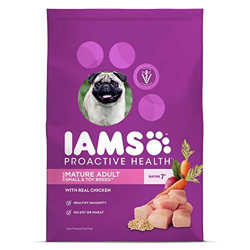 Book Cover IAMS PROACTIVE HEALTH Mature Adult Small and Toy Breed Dry Dog Food 6 Pounds