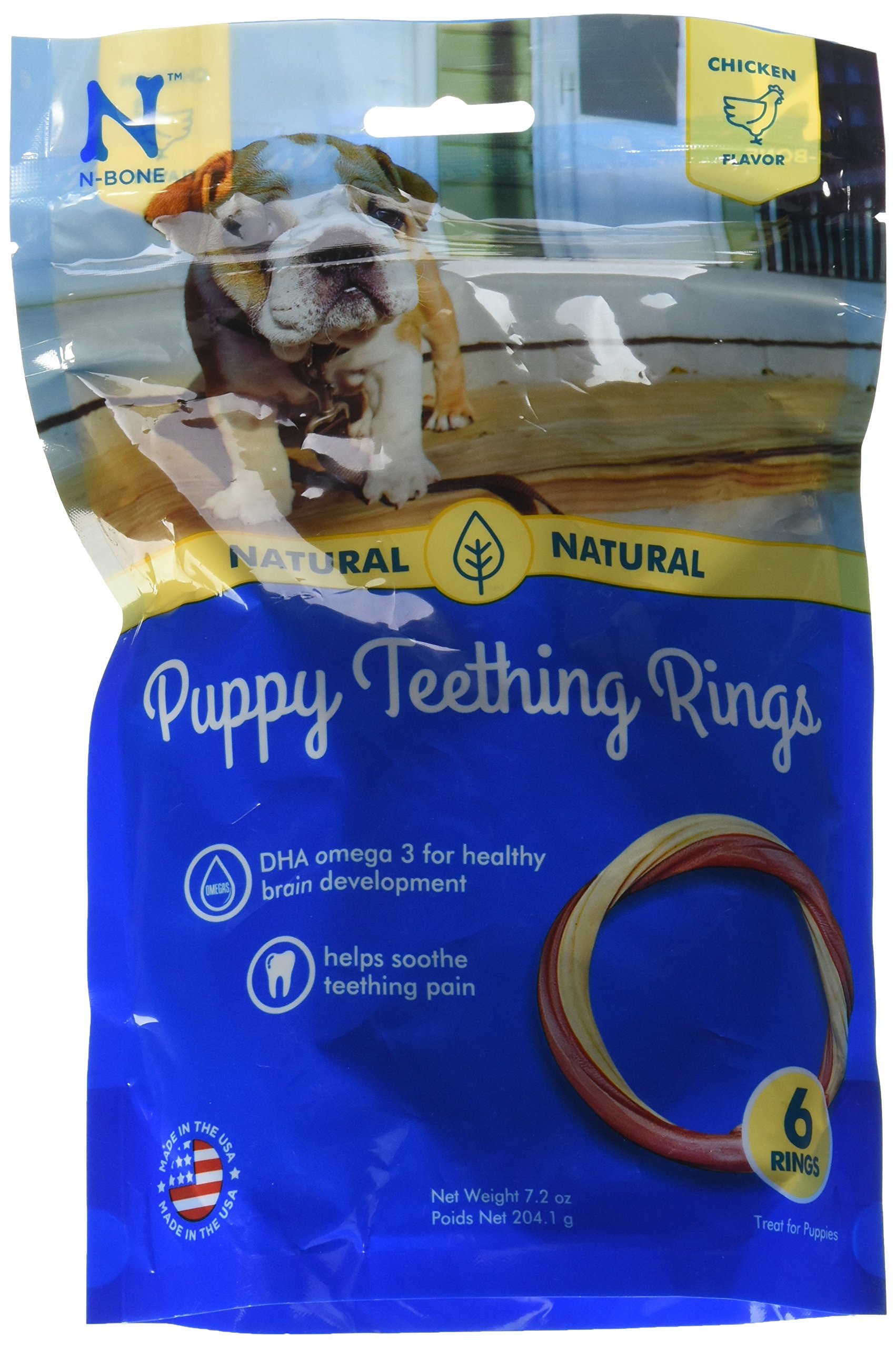 Book Cover N-Bone Puppy Teething Ring Chicken Flavor (2 Pack Of 6 Rings)
