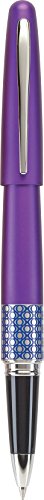 Book Cover Pilot MR Retro Pop Collection Gel Roller Pen, Purple Barrel with Ellipse Accent, Fine Point, Black Gel Ink (91404) Modern Design Gel Roller Pen with Retro Patterns, Stainless Steel Nib, Refillable