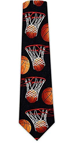 Book Cover Steven Harris Men's Basketballs Hoops Sports Novelty Necktie One Size Multi-Colored