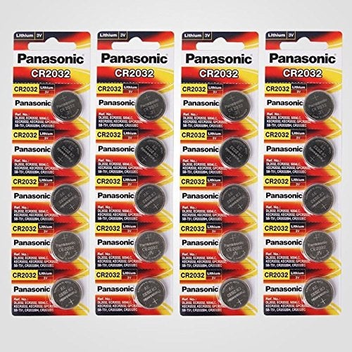 Book Cover Panasonic CR2032 3 Volt Lithium Coin Battery (20 Batteries)