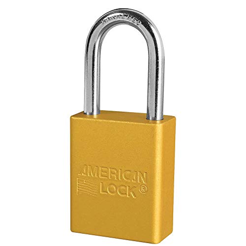 Book Cover American Lock-A1106YLW Lockout Padlock, KD, Yellow, 1/4 in. Dia.