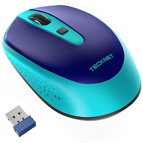 Book Cover TECKNET Omni Small Portable 2.4G Wireless Optical Mouse with USB Nano Receiver for Laptop Computer, 18 Month Battery Life, 3 Adjustable DPI Levels: 2000/1500/1000 DPI