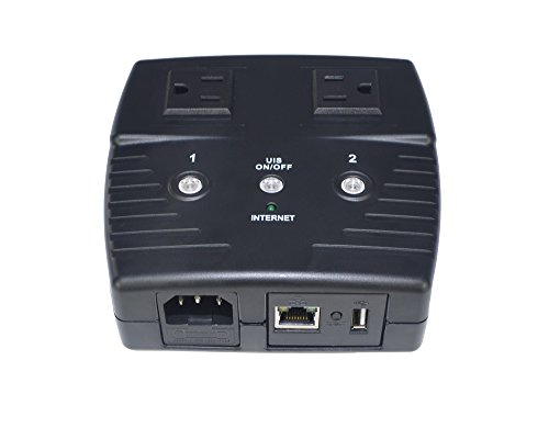 Book Cover MSNSwitch Internet Enabled IP Remote Power Switch with Reboot - Control via Smartphone App, Cloud Service, Web Browser, Skype or Hangouts - 2 Independent AC Power Outlets (Model 522B)