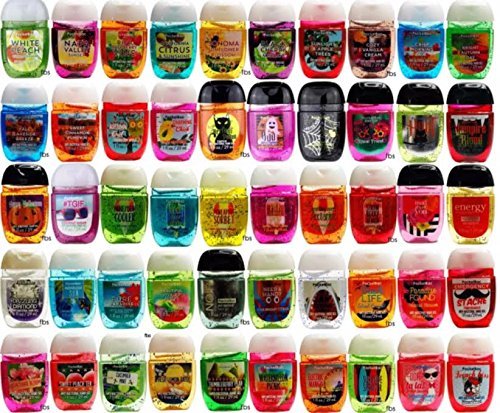 Book Cover Bath and Body Works Pocketbac Hand Sanitizer Grab Bag Bundle pack of (10) Anti-Bacterial Hand Gels by Bath & Body Works