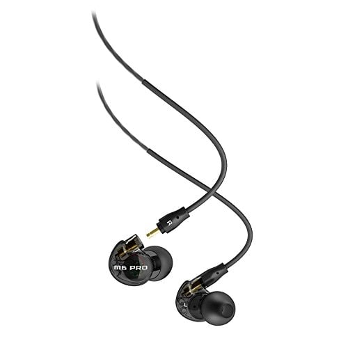 Book Cover MEE Audio M6 PRO IEM Earphone with Replaceable Cable,Universal Control,Microphone - Smoke