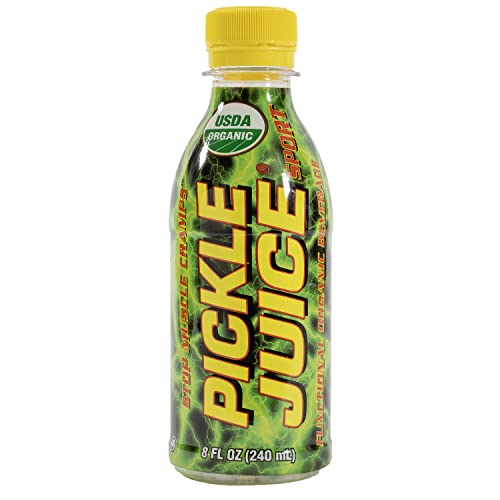 Book Cover Pickle Juice Sports Drink - Relieves Cramps Immediately - Electrolyte Pickle Juice for Day & Night Time Cramp Relief - Pickle Juice for Leg Cramps - No Artificial Ingredients - 8 oz, 12 Pack