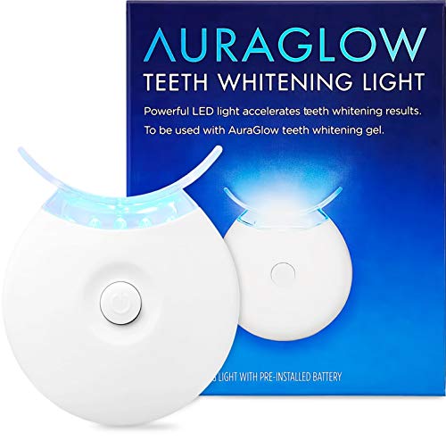 Book Cover AuraGlow Teeth Whitening Accelerator Light, 5X More Powerful Blue LED Light, Whiten Teeth Faster