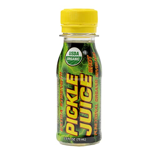 Book Cover Pickle Juice Sports Drink Shots, Extra Strength - Relieves Cramps Immediately - Electrolyte Pickle Juice Shots for Day & Night Time Cramp Relief - Pickle Juice for Leg Cramps - 2.5 oz, 48 Pack