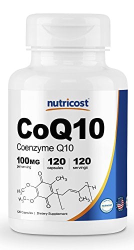 Book Cover Nutricost CoQ10 100mg, 120 Veggie Capsules, 120 Servings - High Absorption Coenzyme Q10