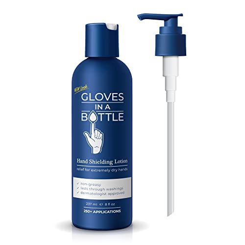 Book Cover Gloves in a Bottle Shielding Lotion, Relief for Eczema and Psoriasis, (8 ounce)