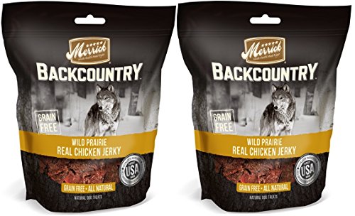 Book Cover Merrick Backcountry Wild Fields Real Chicken Jerky Dog Treats, 4.5 OZ