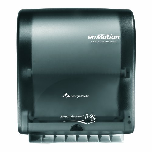 Book Cover Georgia Pacific Enmotion 59462 Classic Automated Touchless Paper Towel Dispenser, Translucent Smoke