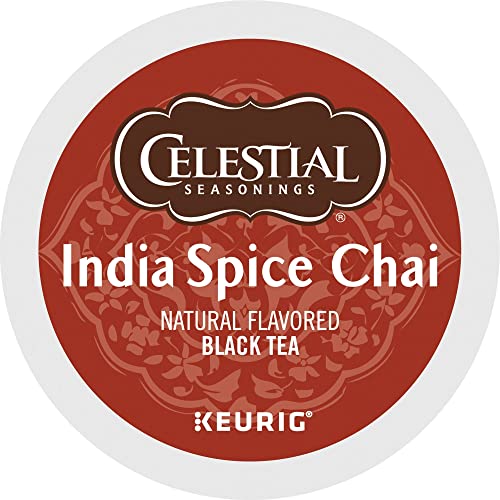 Book Cover Celestial Seasonings® Single-Serve K-Cup® Pods, Original India Spice Chai Tea, Box Of 24