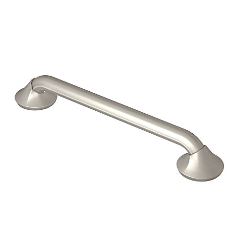 Book Cover Moen YG2818BN Eva Collection Safety 18-Inch Stainless Steel Transitional Bathroom Grab Bar, Brushed Nickel