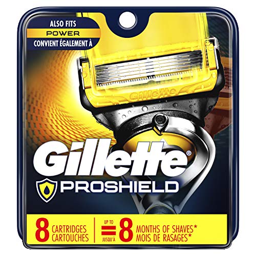 Book Cover Gillette Fusion ProShield Men's Razor Blade Refills, 8 Count