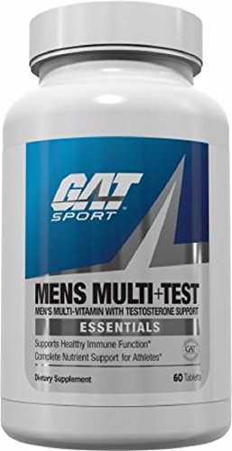 Book Cover GAT Mens Multi + Test, Premium Multivitamin and Complete Testosterone Boosting Support with Tribulus Terristis, 60 Tablets/30 Servings