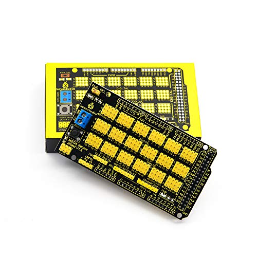 Book Cover KEYESTUDIO MEGA Sensor Shield V1 for Arduino MEGA R3 2560 Prototype Board Projects