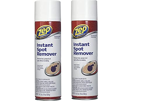 Book Cover Zep Carpet Cleaner Commercial Instant Spot Remover, 19 Oz (2 Pack)