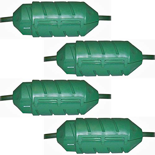 Book Cover Cord Connect Water-Tight Cord Lock - Green (4 Pack)