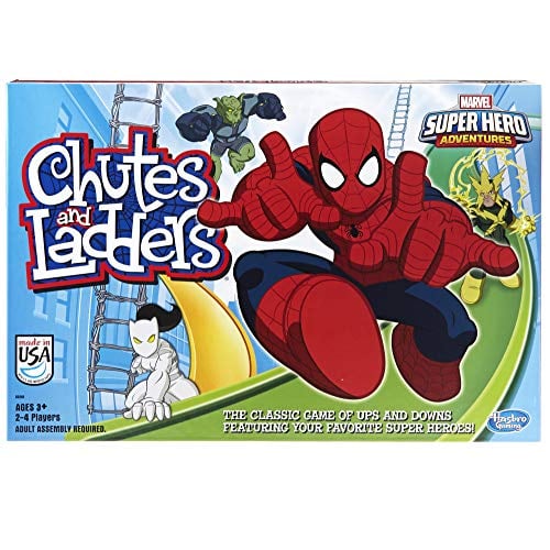 Book Cover Hasbro Gaming Marvel Spider-Man Web Warriors Chutes & Ladders Game (Amazon Exclusive)
