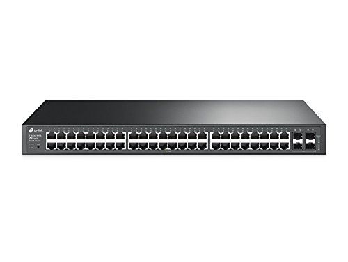 Book Cover TP-Link 48 Port Gigabit Switch | Smart Managed Switch w/ 4 SFP Slots | Limited Lifetime Protection | Support L2/L3/L4 QoS, IGMP and Link Aggregation | IPv6 and Static Routing (T1600G-52TS)