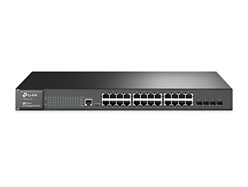 Book Cover TP-Link 24 Port Gigabit Switch | L2 Managed w/Console Port | 4 SFP Slots | Limited Lifetime Protection | Support L2/L3/L4 QoS, IGMP and Link Aggregation | IPv6 and Static Routing (T2600G-28TS)