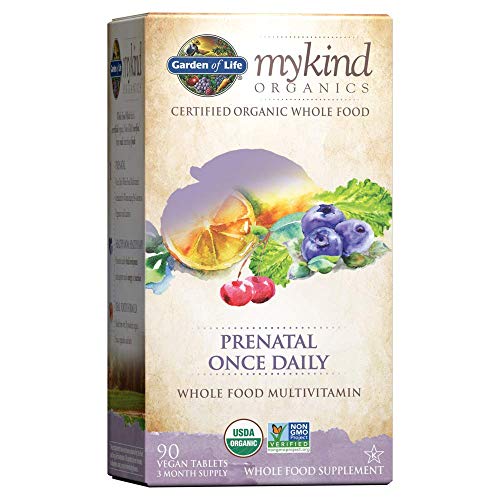 Book Cover Garden of Life Mykind Organics Prenatal Once Daily (90 Vegan Tablets), 1 Units
